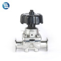 DIN Food Grade SS316L Stainless Steel EPDM+PTFE Sanitary Clamp Diaphragm Valve